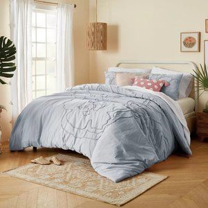 new BLUE FOG Wild Sage™ 68"x90" Corinna 2-piece Cotton TWIN XL Dorm Duvet Cover